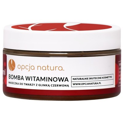 Opcja Natura Bomba Vitaminmaske mit Roter Tonerde & Algen 100ml Vegan Reinigung