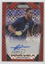 2017 Panini Prizm Rookie Red Power 27/49 Raekwon McMillan #RA-RM Auto 3pb