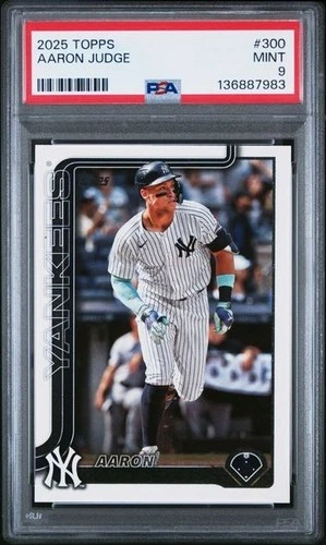 2025 Topps #300 AARON JUDGE - New York Yankees - PSA 9 Mint