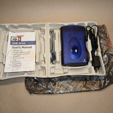 Iomega Zip 100 USB External Drive Z100USBNC Blue w/ USB Power Cord PARTS/REPAIR