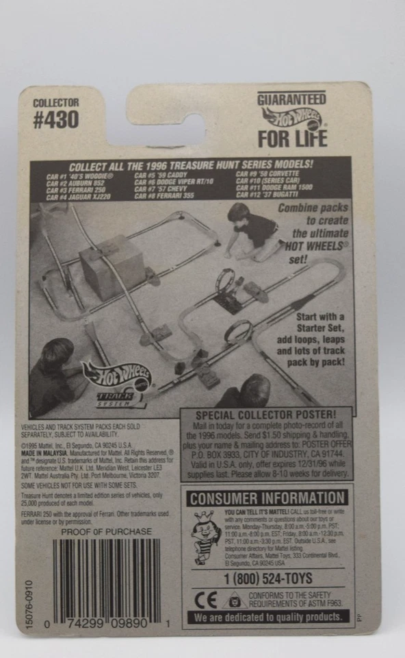 1996 风火轮寻宝系列法拉利 250 限量版罕见 # 12 件 3 件 — 第 2/3 张图片