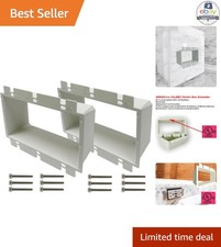 Gang Electrical Box Extender, 2-Pack, Listed Non-Metallic