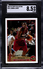2003-04 Topps Collection Rookie RC #221 LeBron James SGC 8.5