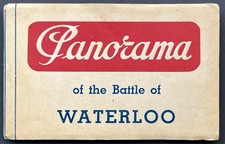 Vintage Souvenir Postcard Folio Panorama the Battle of Waterloo Louis Dumoulin