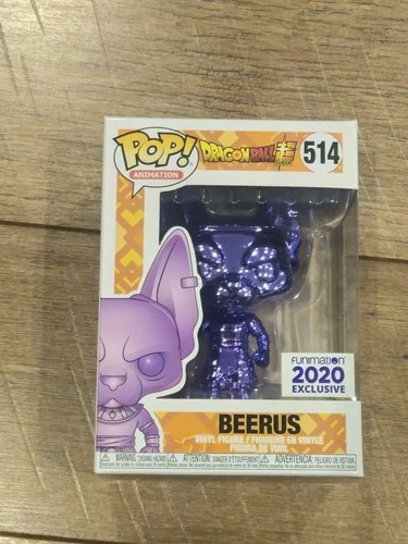 Funko Pop! Vinyl: Dragon Ball - Beerus (Purple Chrome) - Funimation (Exclusive)