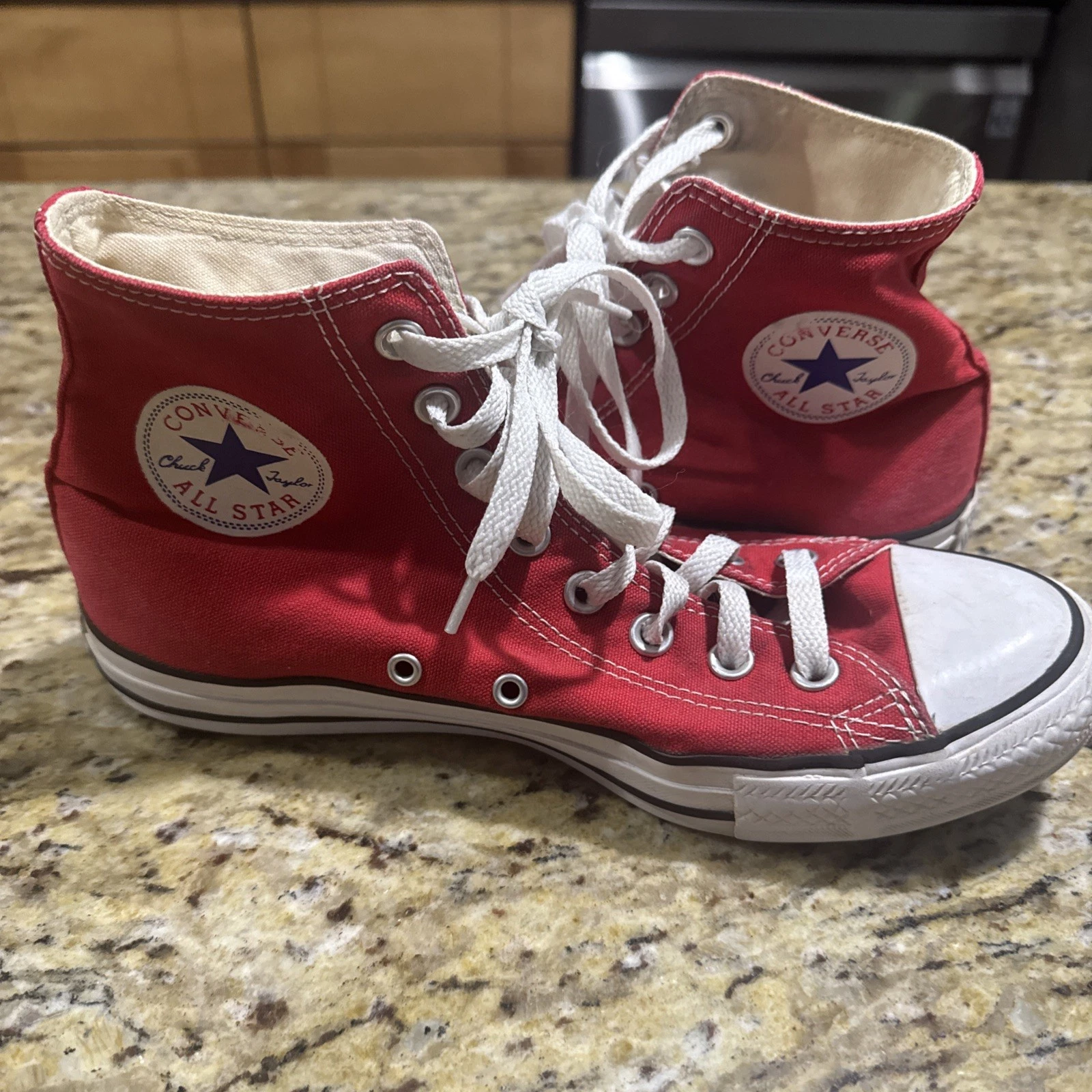 Scarpe da tennis Chuck Taylor Converse All Star alte ragazzo adulto 7 ragazza 9 rosse