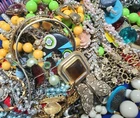 3 Lbs. Vintage to Modern Costume Jewelry Junk Tangled Estate Craft Lot (Lt # GG)