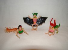 INVASION OF THE MONSTER WOMEN ~ (3) FIGURES ~ VAMPIRA JIGGLER RUBBER TOYS