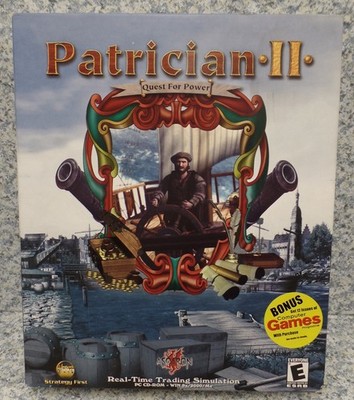 Video Game PC Patrician II Quest for Power 2001 NEW SEALED #2 Big Box