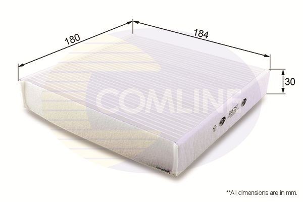 Cabin Air Filter Fits Daihatsu Fiat Honda Subaru Suzuki Toyota COMLINE EKF257