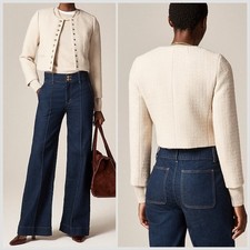 NWT J Crew Bridgette lady jacket tweed Natural Cream CO255 Sz 4