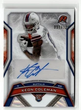 Keon Coleman Rookie Auto 2024 Topps Resurgence #RRS-KC White Surge #/125