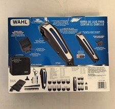 Wahl Deluxe Haircut Kit Corded Clipper Battery Trimmer Case Accessories Open Box