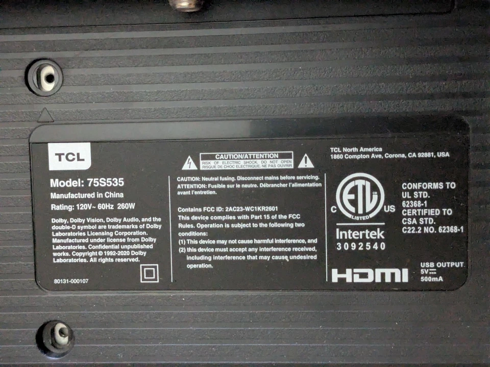 1PC Original TCL ST7461D01-6-C-2 75V2 T-con board - Image 2 of 2