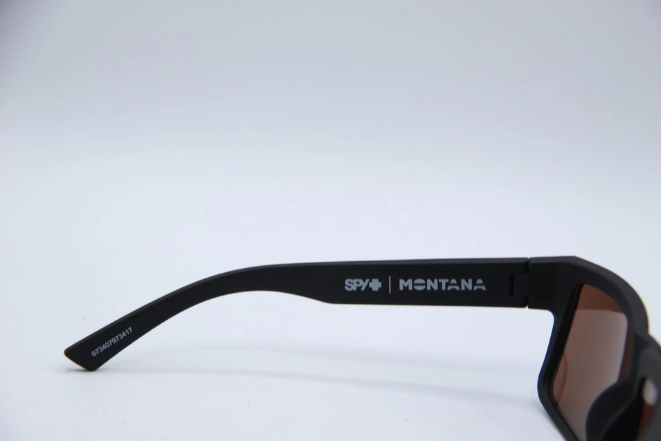 NUEVAS GAFAS DE SOL SPY+ OPTICS MONTANA U3SV NEGRAS ESPEJADAS MARCOS AUTÉNTICOS 54-16 Foto 3 de 4