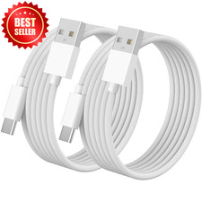 2pk MFi Carplay Cable iPhone 16 Series 15 iPad TYPE C, USB-A to C 60W US