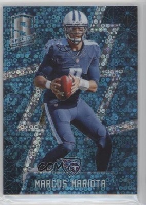 2016 Panini Spectra Neon Blue 20/60 Marcus Mariota (Blue Jersey) #92 0e1