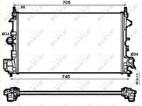 1X NRF 53074 KüHler MotorküHlung FüR Opel Vauxhall Fiat
