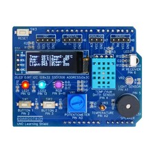 UNO Learning Shield + UNO R3 Board with Arduino Pre-Assembled All-in-Starter ...