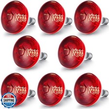 VIHOSE 8 Pack Infrared Heat Lamp for Chickens 250watt 120v Thickened Red Heat