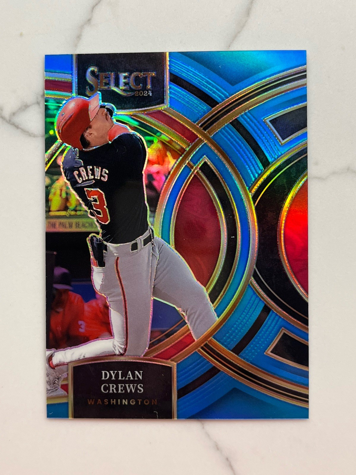 2024 Panini Select Premier Level Blue #5 Dylan Crews  /199 Nationals Card
