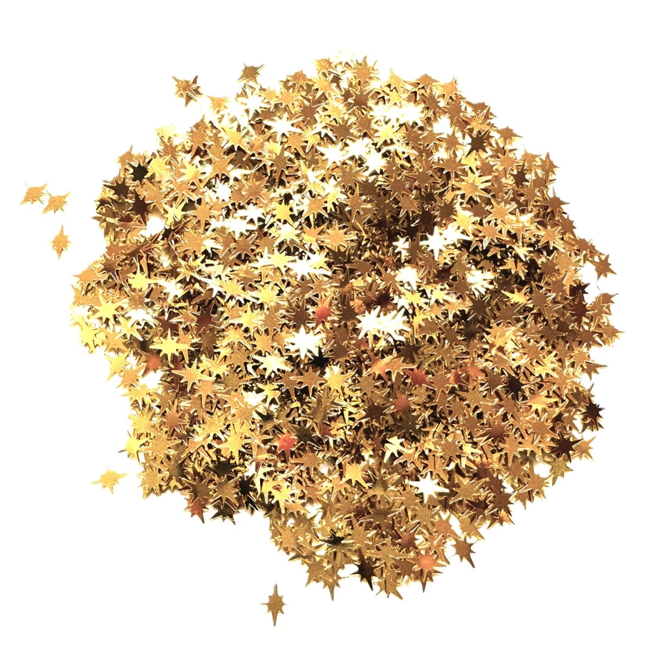 EVENTDEKO SHOP 10g Sterne Konfetti Streudeko verschiedene Farben Weihnachtsdeko Basteln Party