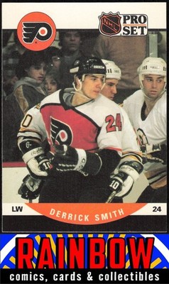1990-91 Pro Set #503 Derrick Smith Rookie Philadelphia Flyers