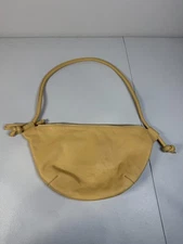 Freda Salvador Brown Elodie Crescent Bag with Stains