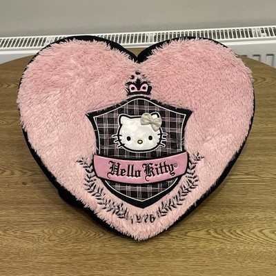 Hello Kitty herzförmiges flauschiges Plüschkissen mit Tasche