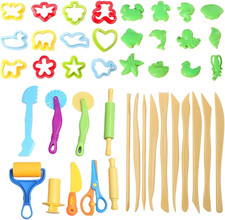 43 PCS Playdough Accessories, Playdough Set Play Dough Tools and Cutters Play Do