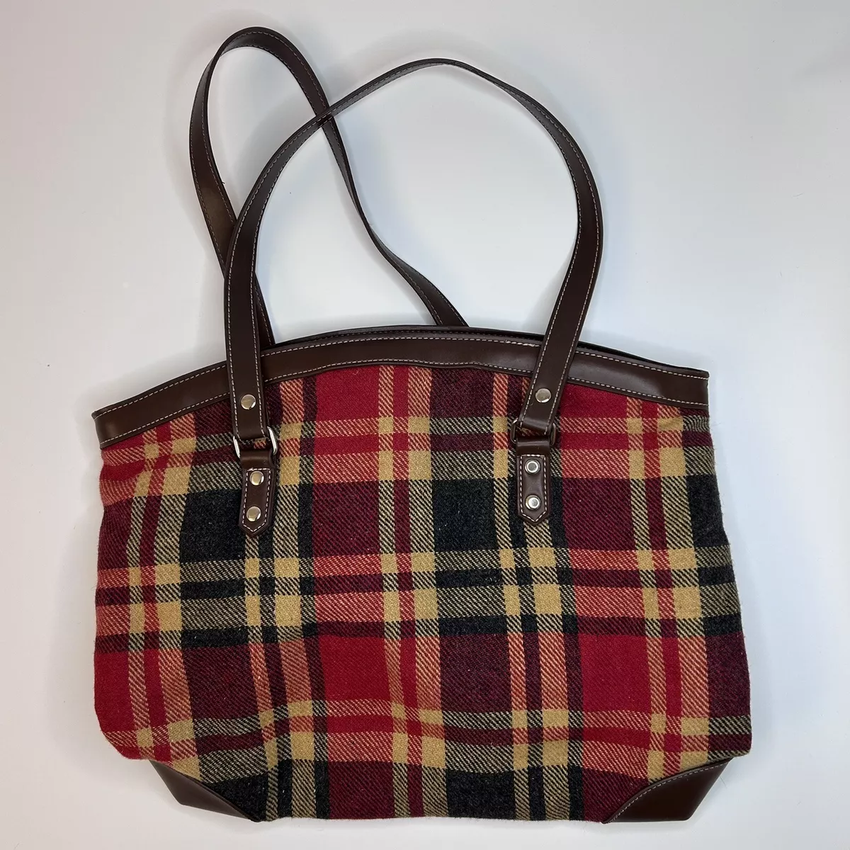 Loungefly Disney Mickey Mouse Red Black Plaid Tote Bag Shopper Purse NWT |  eBay