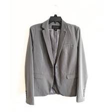 Metaphor Gray Blazer, Single Button, Size 4
