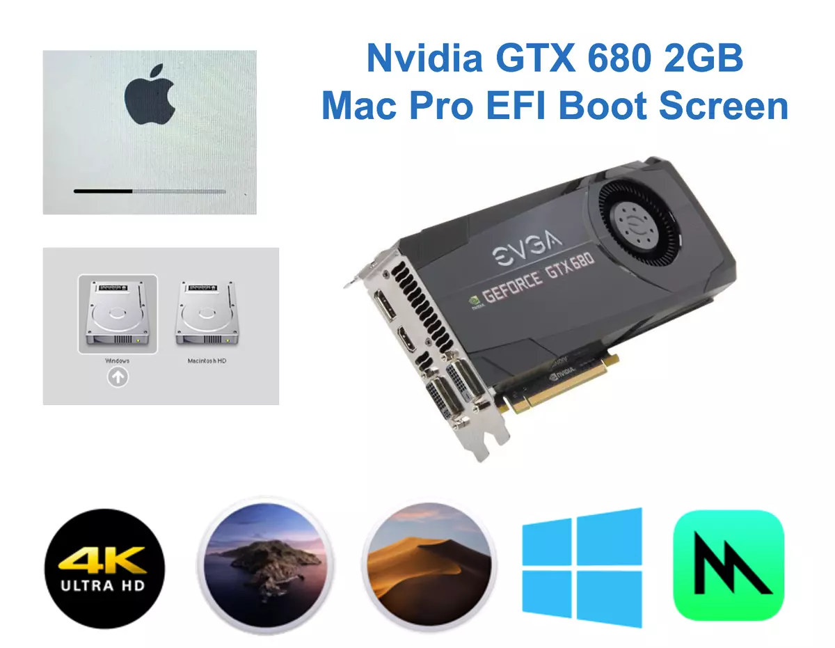 Gtx 680 2Gb Efi Boot Screen Metal Support Mojave Catalina Big Sur For Mac  Pro | Ebay