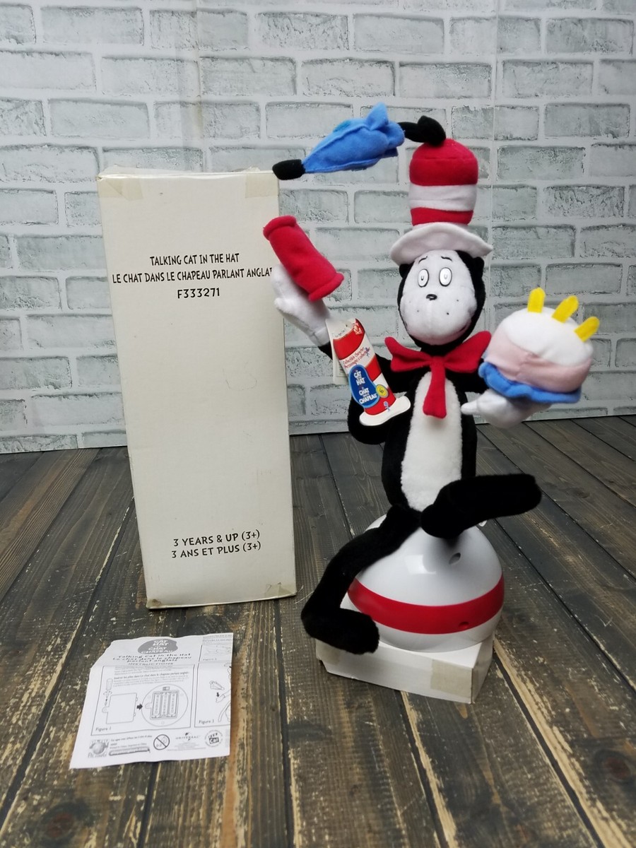 2003 Universal Studio Seuss Talking Cat in the Hat NEW