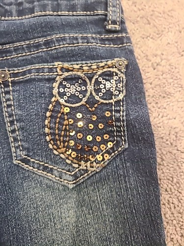 Kids Girls Arizona Jeans Straight Leg Adjustable Waist Size 5T Reg - Picture 9 of 10