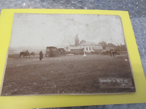 1902 Pirna ZIGEUNERLAGER am CAROLABAD ( 17x12 cm Echtphoto UNIKAT )