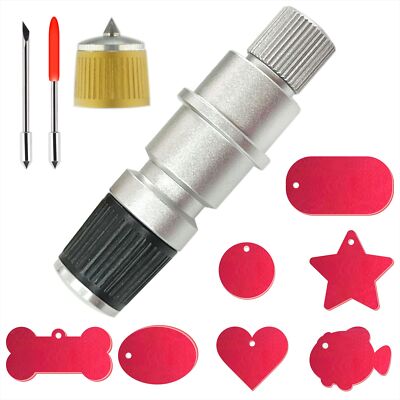 CB09 for Silhouette Cameo Engraving Tip and Cuttering Holder Tool, 2 Vinyl Fa