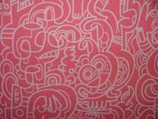 Jon Burgerman Spaghetti Yeti Romo Stoff Polster Kissen Vorhang UVP 337,50 £