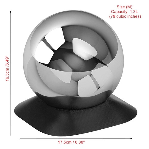 Stainless Steel Sphere, Urn For Ashes, Various Sizes, Sphere-shaped Urn - Bild 11 von 16