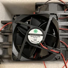 9pcs Brushless DC Fan FN12CMS DC12V  2-wire Cooling Fan + 4 LED POWER SUPPLY