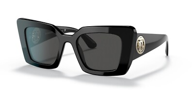 Burberry Daisy BE 4344 300187 - Black Square Sunglasses Grey  display picture 2