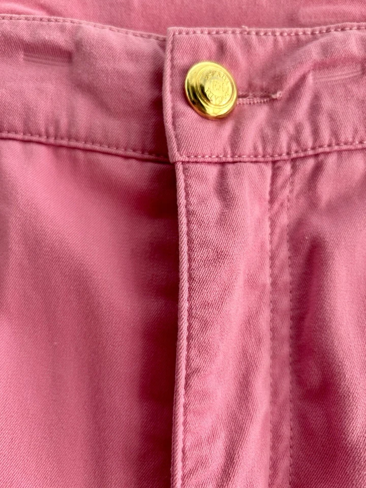 Escada Sport Lucia Pants Women 38 US 8 Stretch Slim Straight Mid Rise Pink - Image 3 of 4