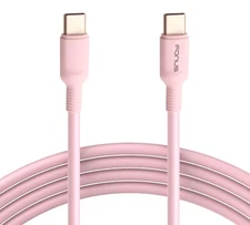For iPhone 15/Pro/Max/Plus - USB-C to Type-C Pink 10ft Long Cable PD Fast