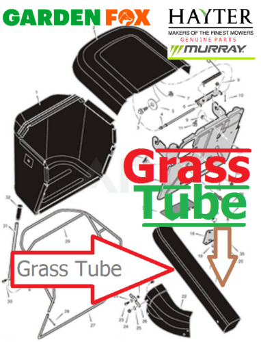 new MURRAY 100/76 GRASS Collector COLLECTOR TUBE MU1401089 1401089 MA
