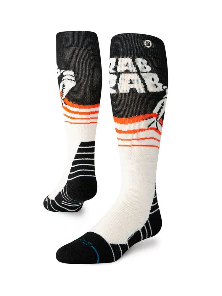 STANCE CRAB GRAB MID POLY SNOWBOARD SOCKS - CREAM