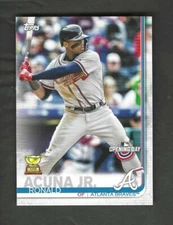 RONALD ACUNA 2019 TOPPS OPENING GOLD ROOKIE CUP #51 ATLANTA BRAVES