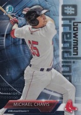 2018 BOWMAN CHROME RC MICHAEL CHAVIS BOSTON RED SOX #TRENDING - H2231
