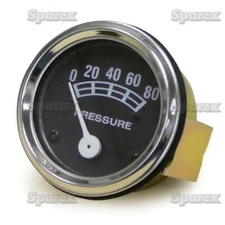 Oil Pressure Gauge 80 lbs for Allis-Chalmers Ford Massey-Ferguson Tractor Chrome