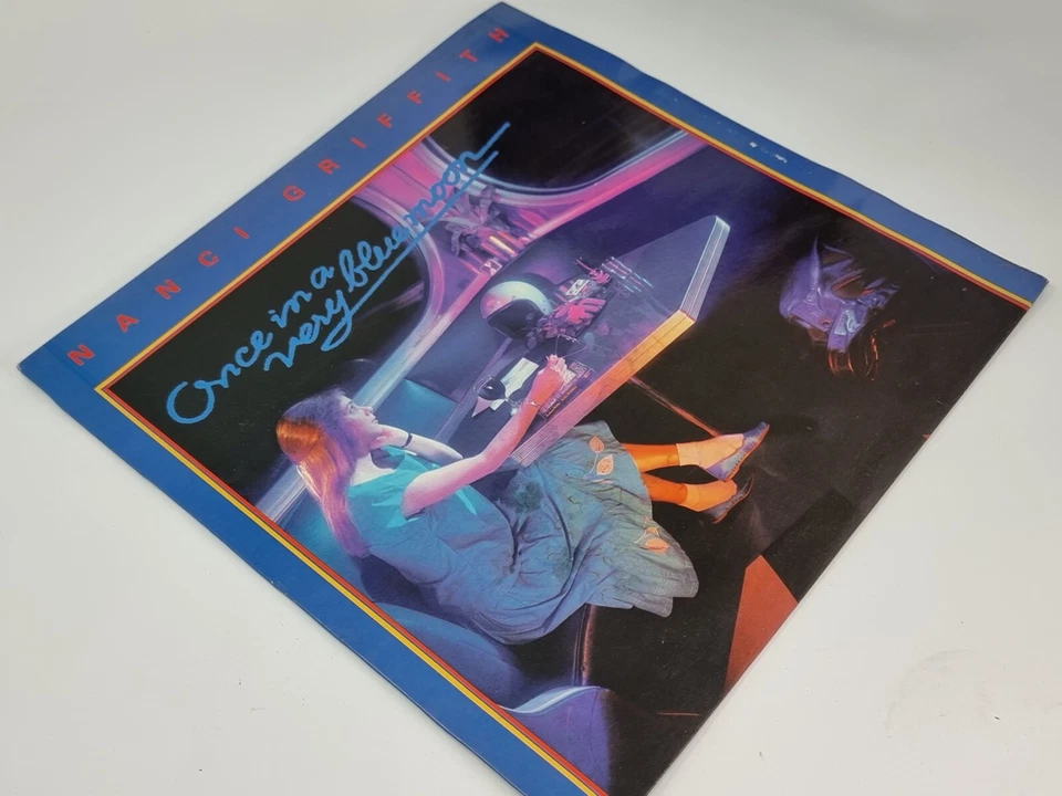 NANCI GRIFFITH Once In A Very Blue Moon Vinyl 12'' LP UK Stock PHILO 1984 - Image 2 of 4