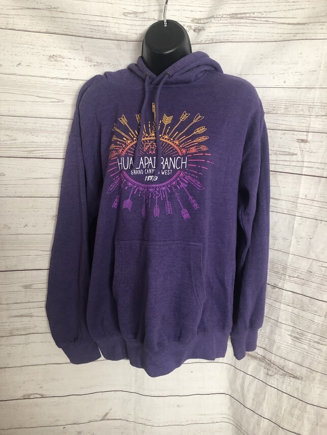 Prairie Mountain Women's Hoodie HUALAPAI RANCH Purple Cotton Blend Size  S